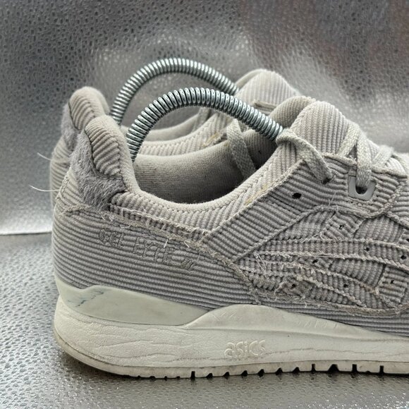 Size 9 Asics Gel Lyte 3‎ Womens Corduroy Oyster Grey Athletic Sneaker 1202A076 - Picture 3 of 12